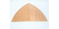 Ensemble de trois triangles en bois contreplaqué 13'' 3/4 x 8'' 1/2 x 5/8''